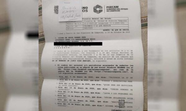 Fiscalia-Campeche-medio-Telemar-informacion-periodistas-escribieron-gobernadora-Layda-Sansores 3-600x400