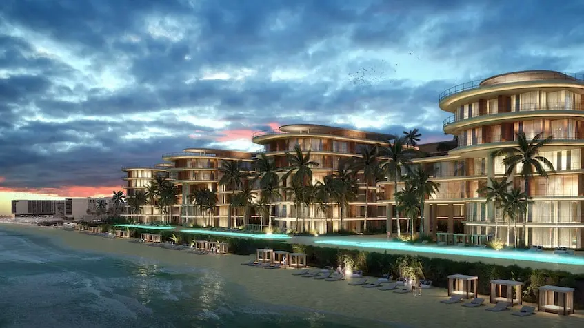 fachada-frontal-zonna-branded-residences-playa-del-carmen